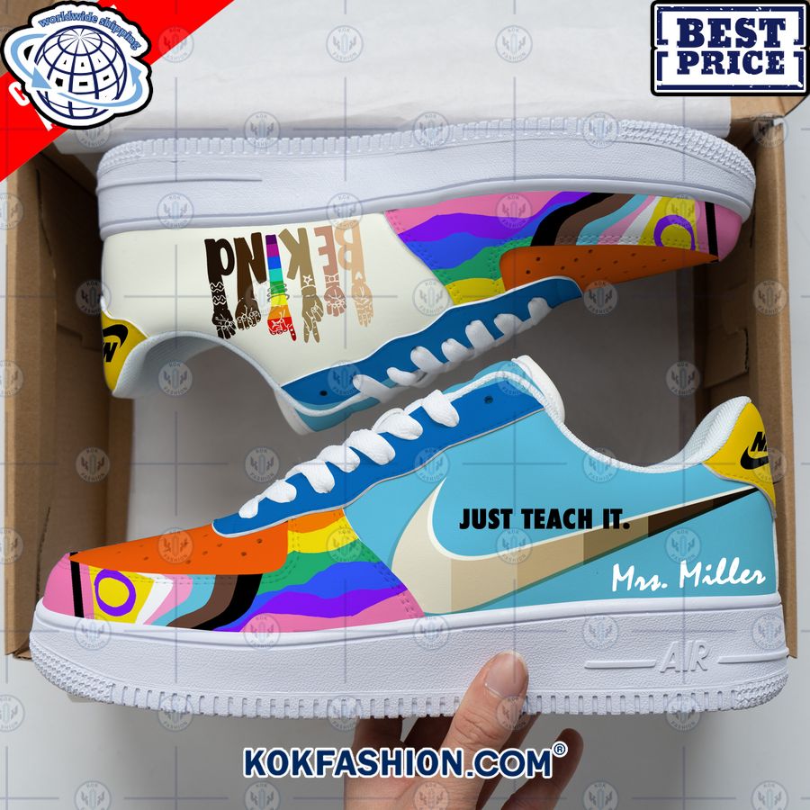 be kind just tech it lgbt custom nike air force shoes 1 914 Kokfashion.com