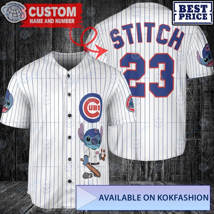Chicago Cubs Stitch CUSTOM Baseball Jersey 