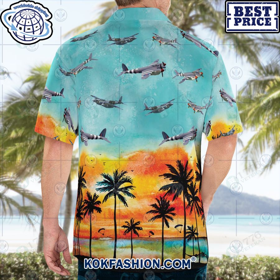 hawaiian shirt de havilland mosquito 2 396 Kokfashion.com