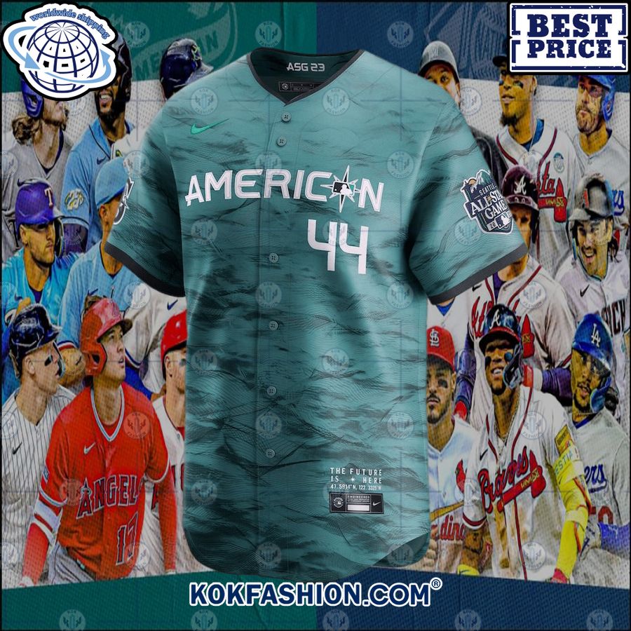 Julio Rodriguez American League 2023 MLB All Star Game Jersey -   Worldwide Shipping