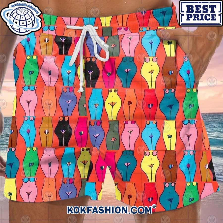 ladies leg print beach shorts 1 710 Kokfashion.com