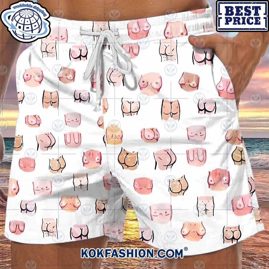 womens bust hip print beach shorts 1 641 Kokfashion.com