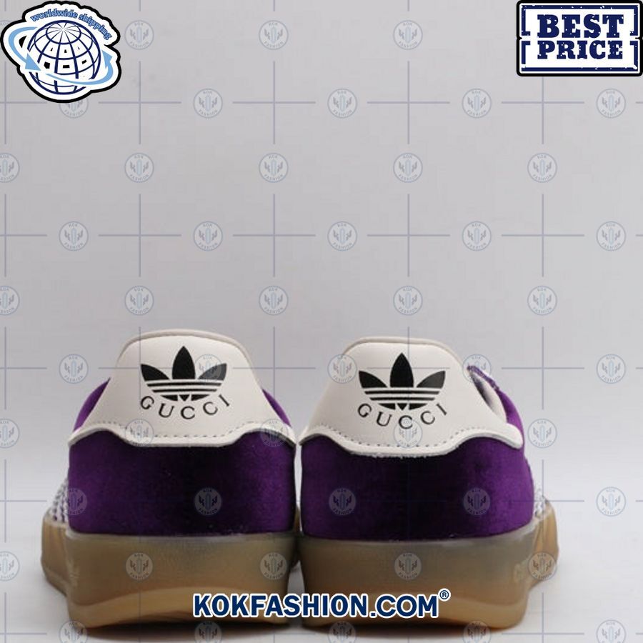 adidas x gucci gazelle sneaker violet 4 144 Kokfashion.com