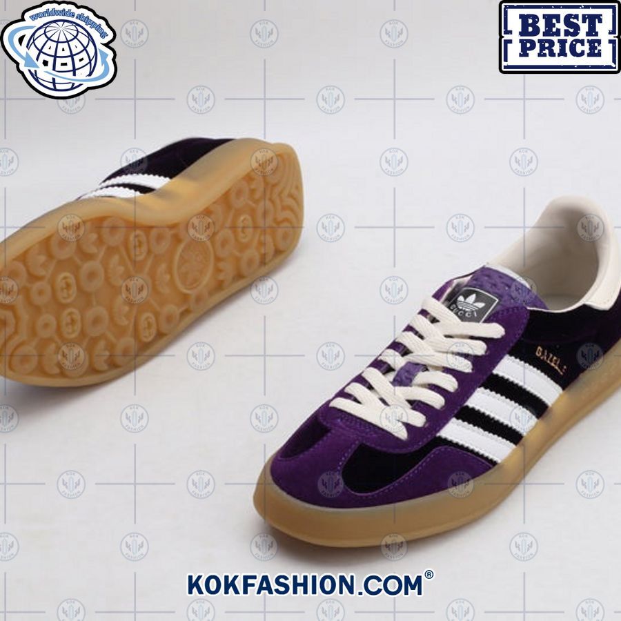adidas x gucci gazelle sneaker violet 7 755 Kokfashion.com