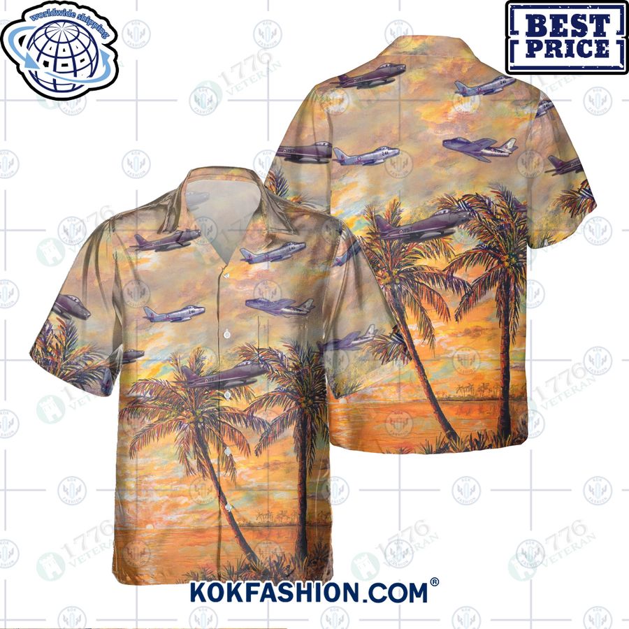canadair cl 13 sabre hawaiian shirt 2 797 Kokfashion.com
