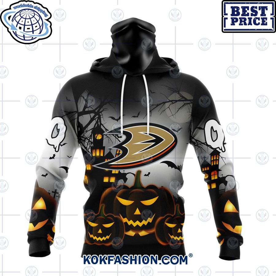 nhl anaheim ducks pumpkin halloween design custom hoodie 4 521 Kokfashion.com
