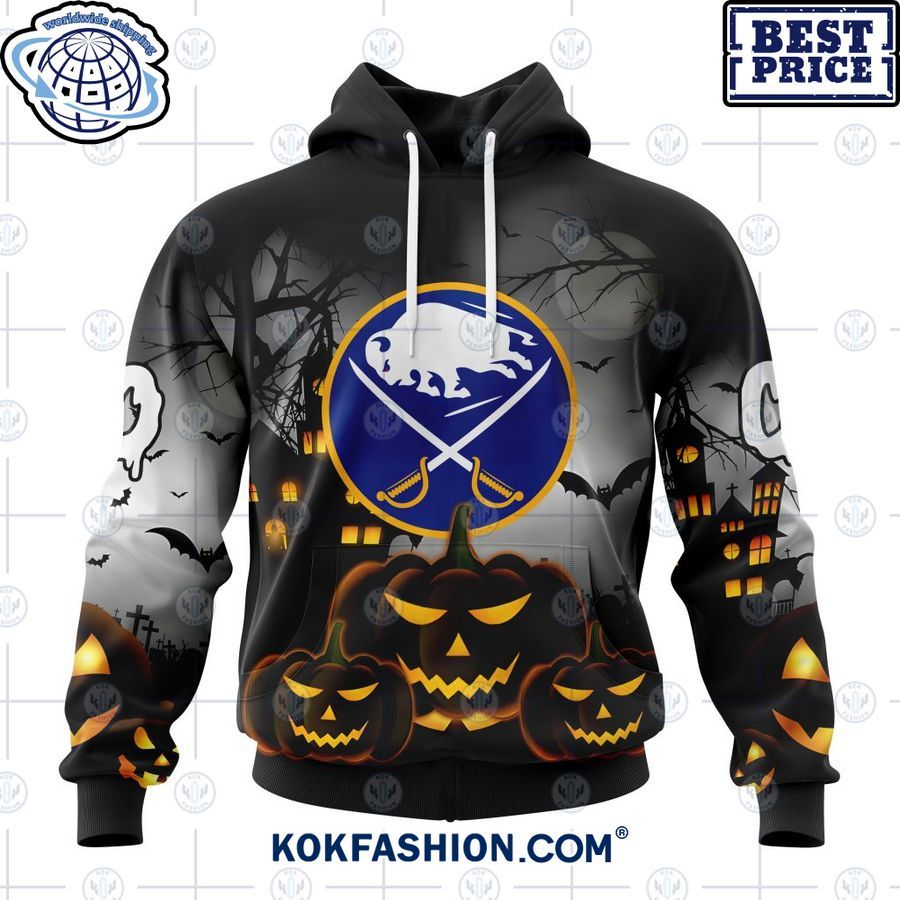 nhl buffalo sabres pumpkin halloween design custom hoodie 1 92 Kokfashion.com