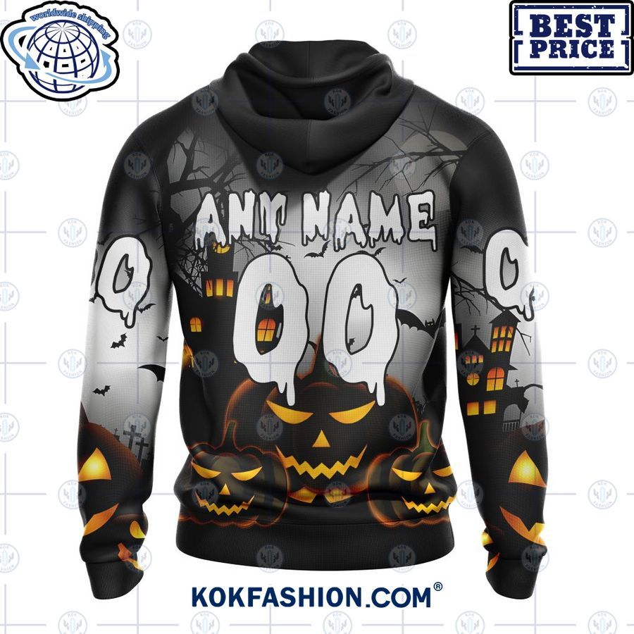 nhl carolina hurricanes pumpkin halloween design custom hoodie 3 752 Kokfashion.com