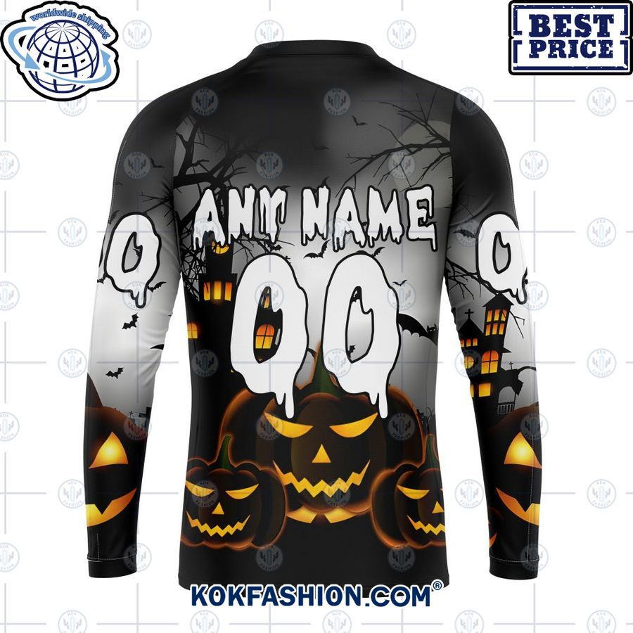 nhl minnesota wild pumpkin halloween design custom hoodie 7 579 Kokfashion.com