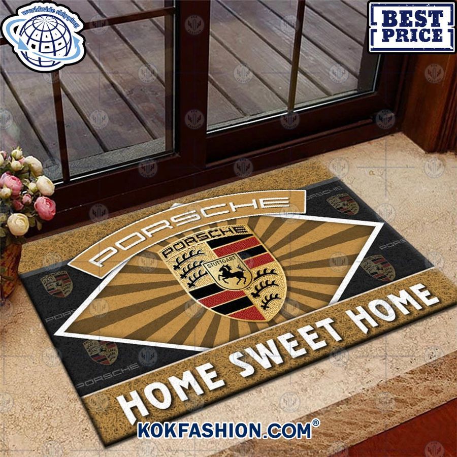 porsche home sweet home doormat 1 577 Kokfashion.com