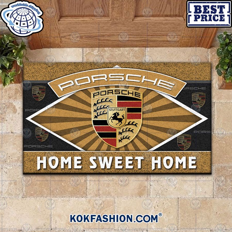 porsche home sweet home doormat 2 998 Kokfashion.com