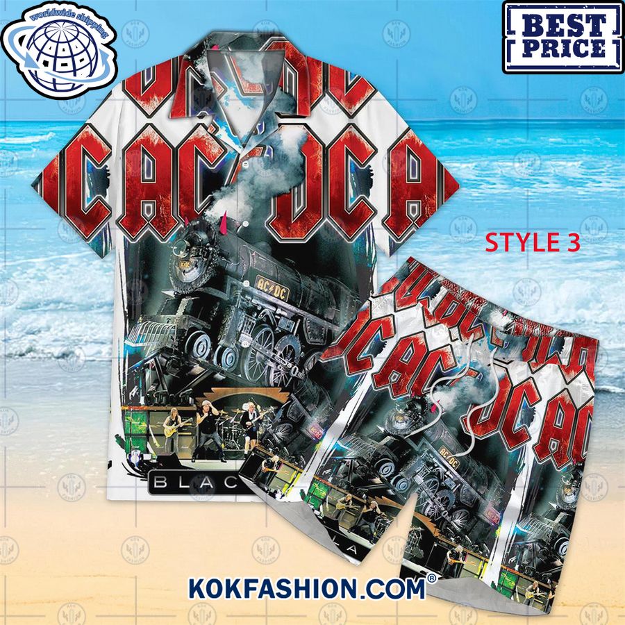 punk rock collage acdc foofigher hawaiian shirt shorts 3 234 Kokfashion.com