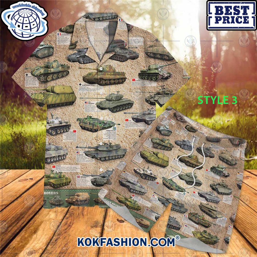tanks in world war ii hawaiian shirt shorts 3 214 Kokfashion.com