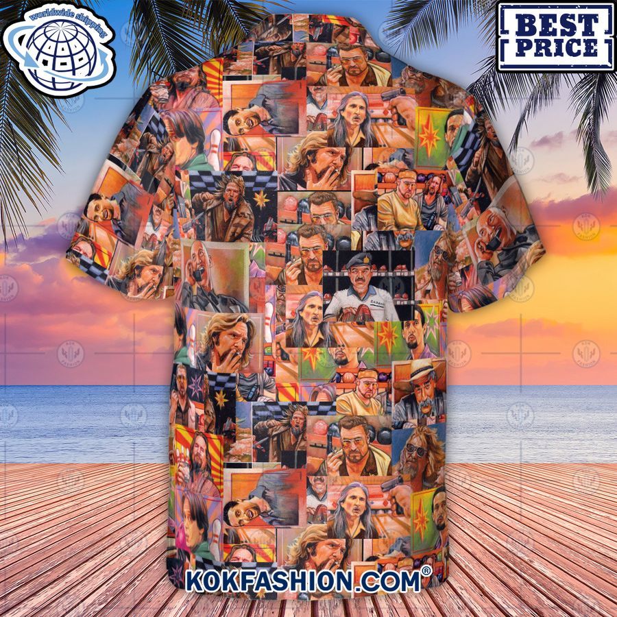 the big lebowski painting pattern hawaiian shirt 3 658 Kokfashion.com