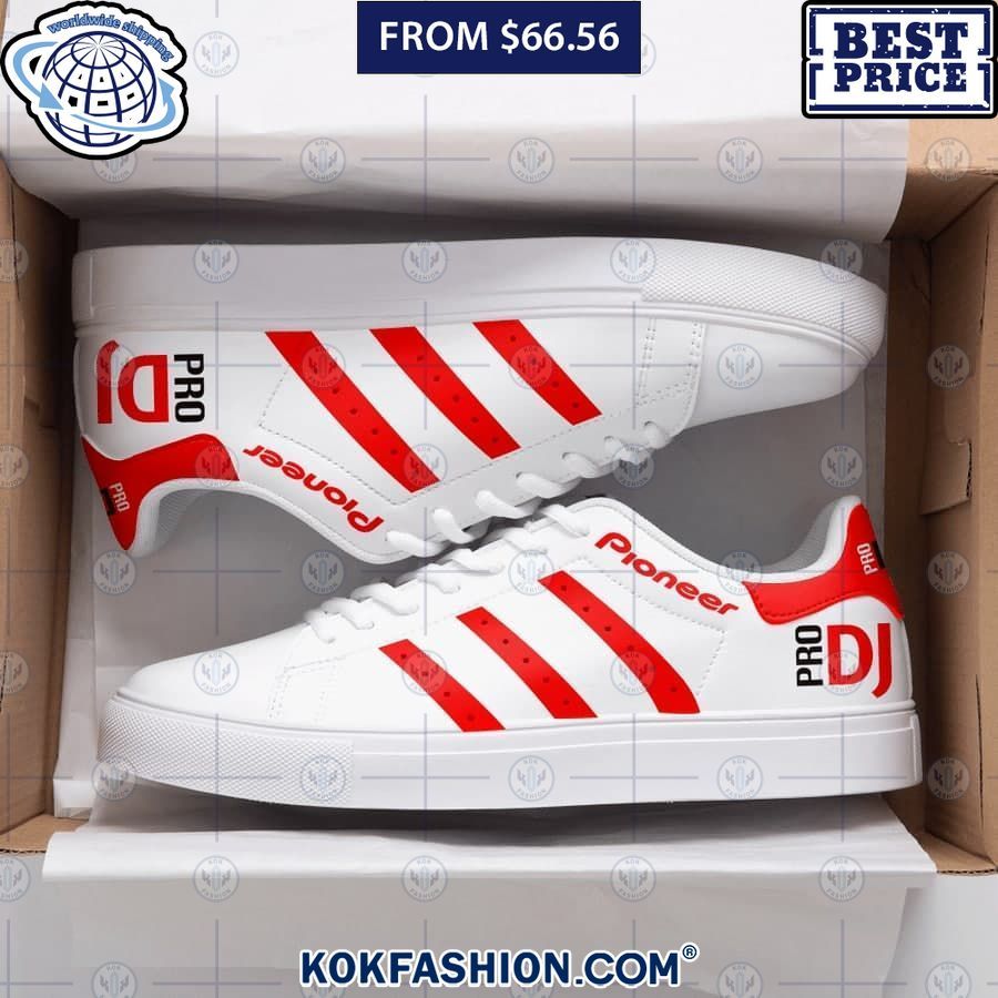 dj pioneer red stan smith shoes 1 269 Kokfashion.com