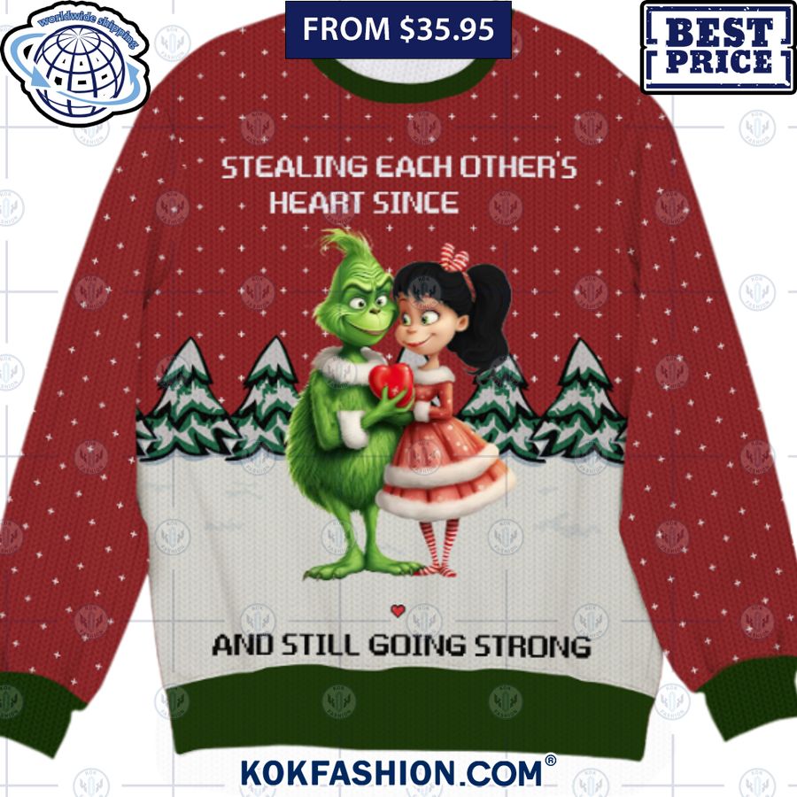 grinch steeling each others heart and still going strong custom sweater 5 436 Kokfashion.com