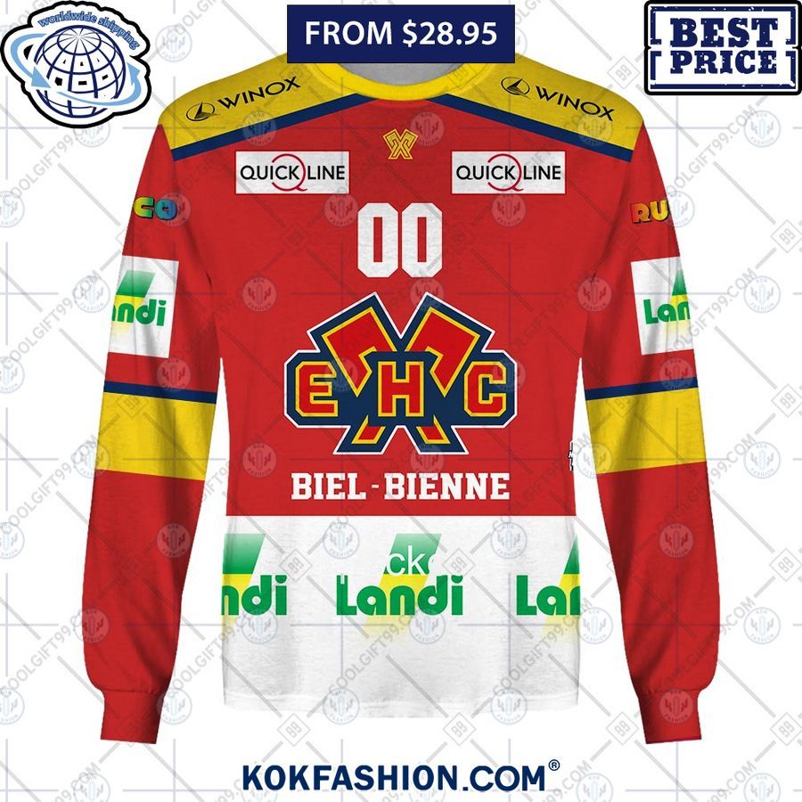 nl hockey ehc biel home jersey hoodie shirt 4 816 Kokfashion.com