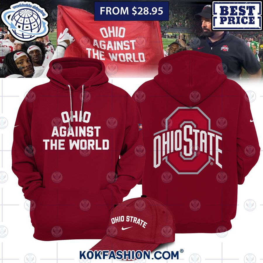 ohio state against the world hoodie cap 1 Kokfashion.com