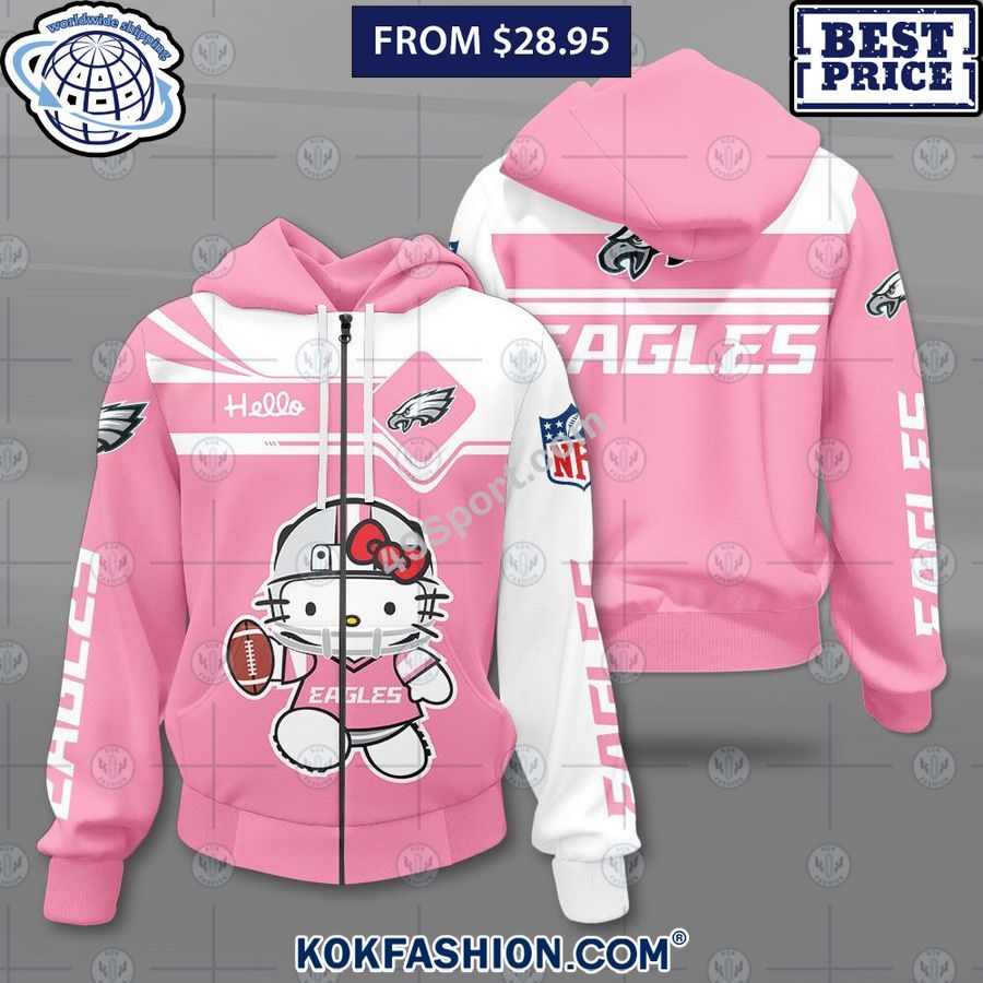 philadelphia eagles pink hoodie