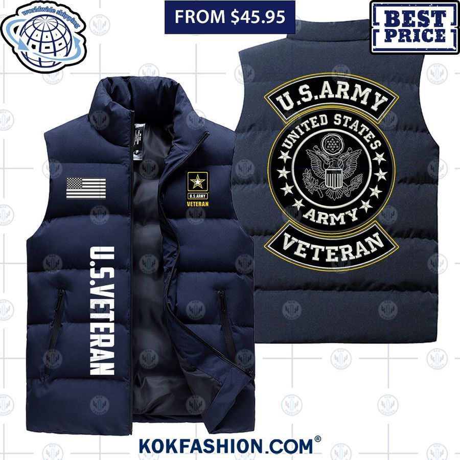 us army veteran sleeveless puffer jacket 4 Kokfashion.com