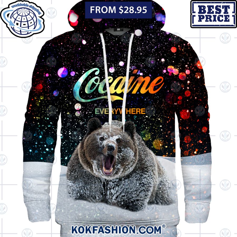 bear cocaine everwhere shirt hoodie 2 314 Kokfashion.com