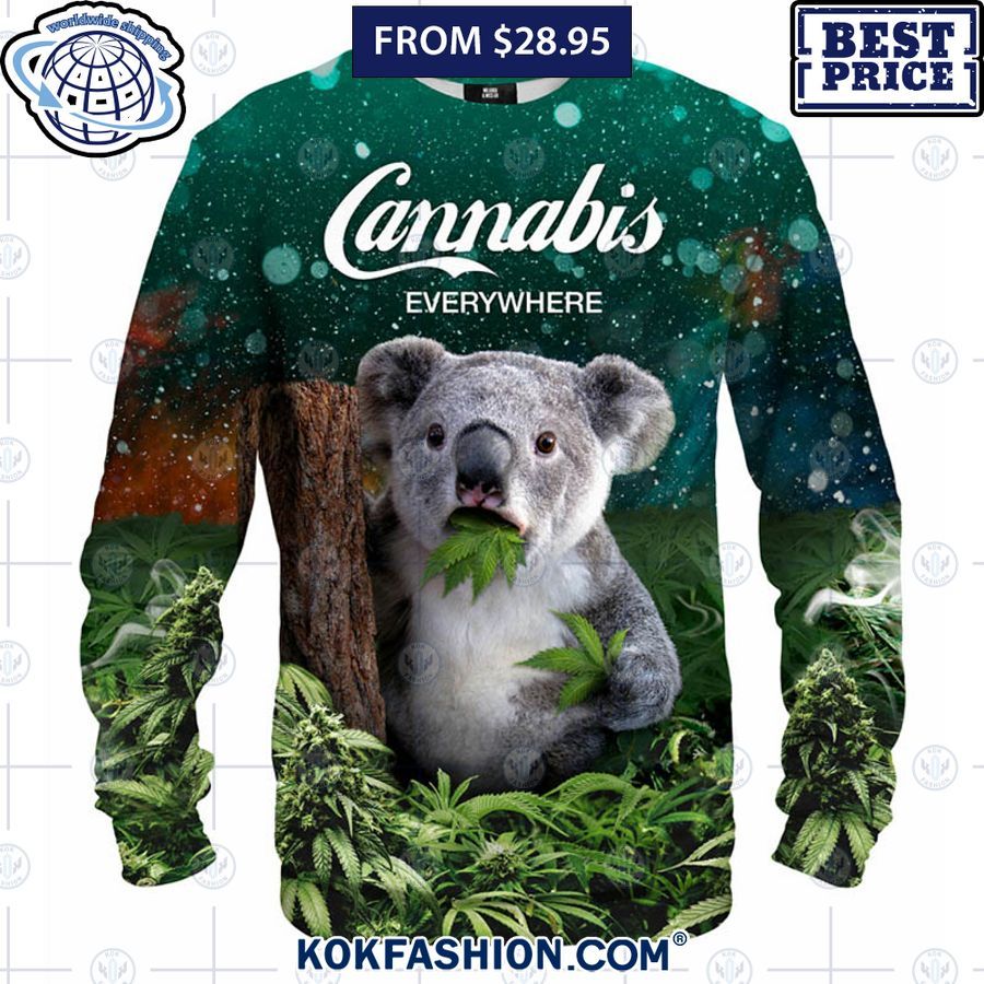 koala cannabis everwhere shirt hoodie 3 210 Kokfashion.com