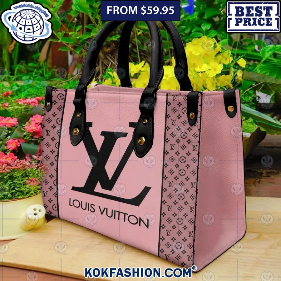 louis vuitton black and pink purse