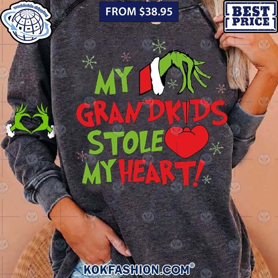 my grandkids stole my heart gricnh sweatshirt 2 944 Kokfashion.com