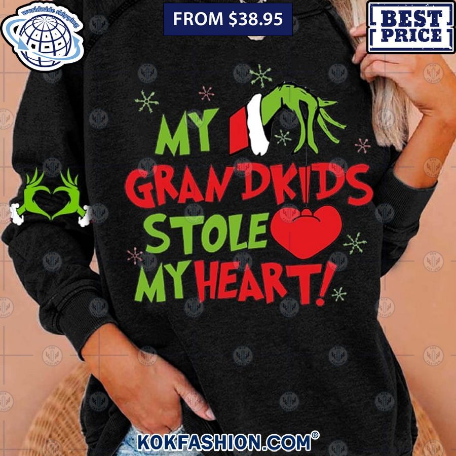 my grandkids stole my heart gricnh sweatshirt 5 51 Kokfashion.com