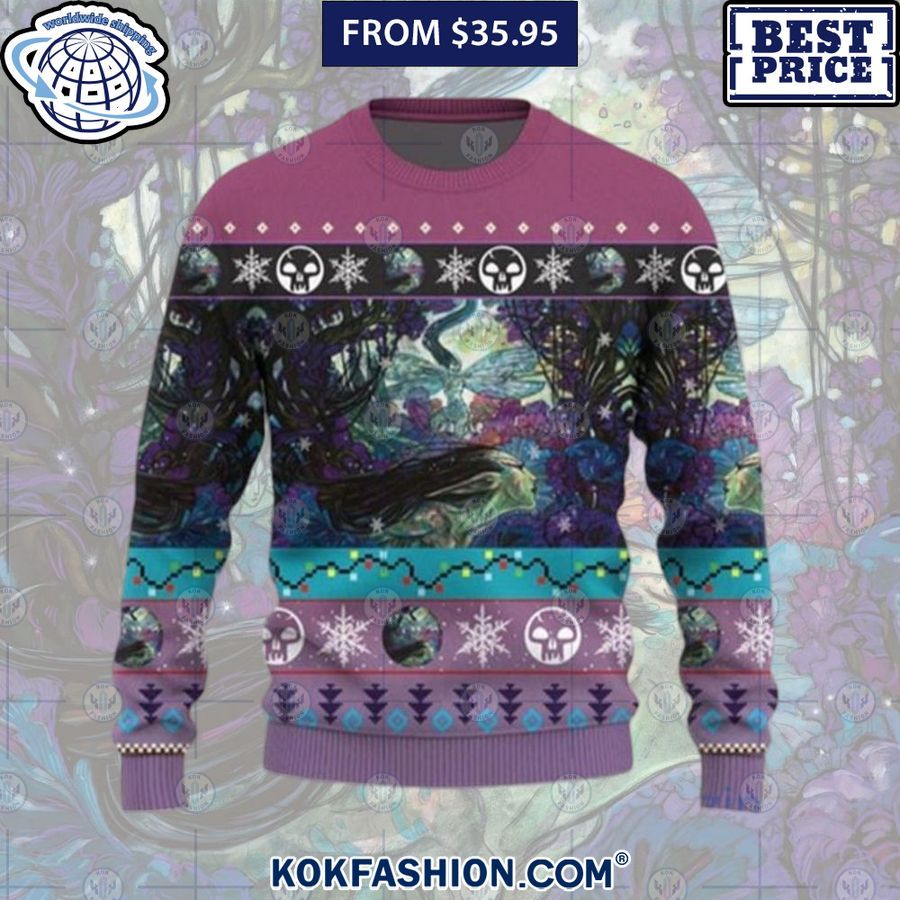 bitterblossom game mtg christmas sweater 1 615 Kokfashion.com