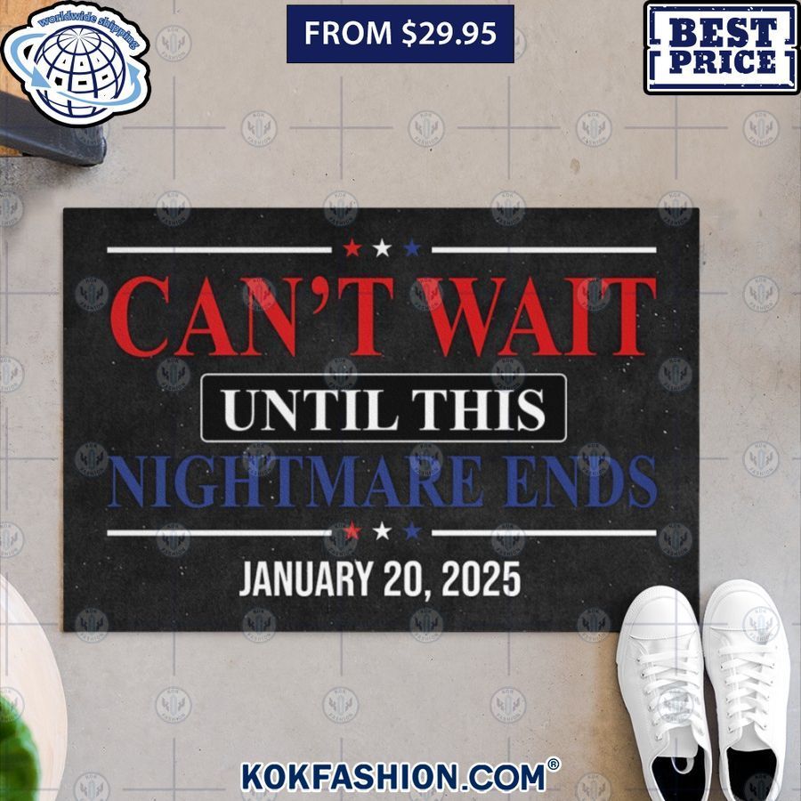 cant wait until this nightmare ends doormat 4 Kokfashion.com