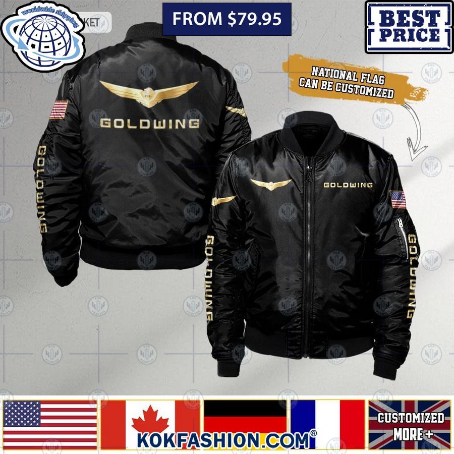 honda gold wing custom national flag bomber jacket 1 338 Kokfashion.com