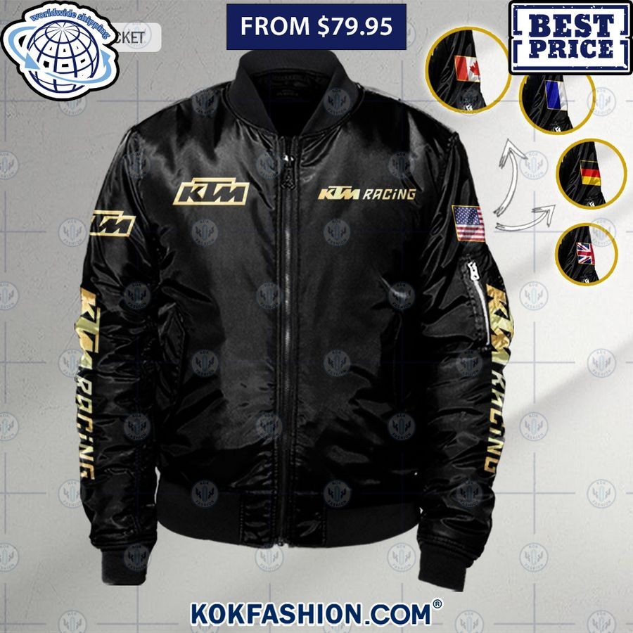 ktm racing custom national flag bomber jacket 2 18 Kokfashion.com