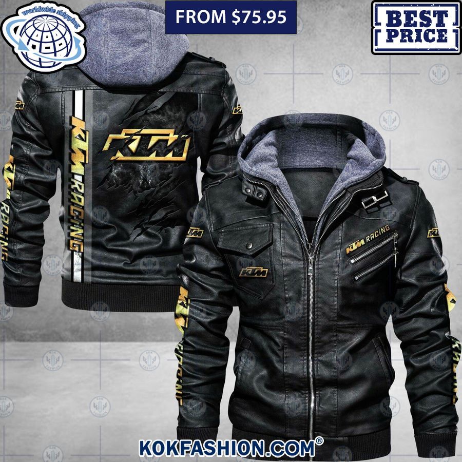 ktm racing leather jacket 1 666 Kokfashion.com