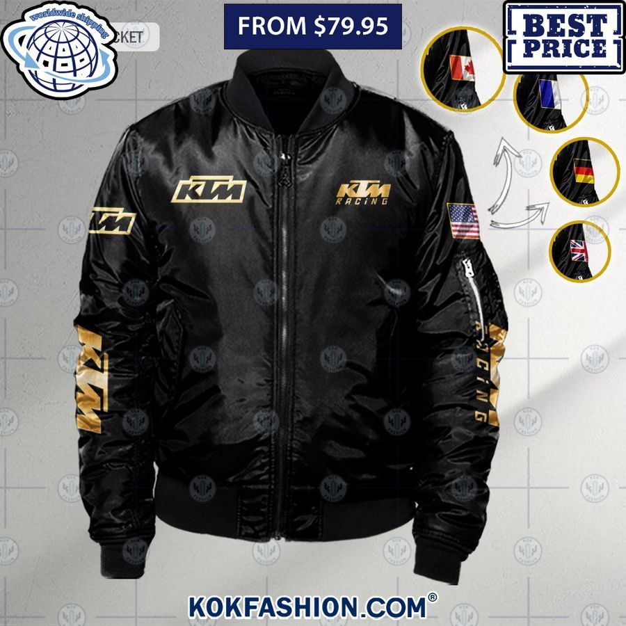 ktm racing logo custom national flag bomber jacket 2 814 Kokfashion.com
