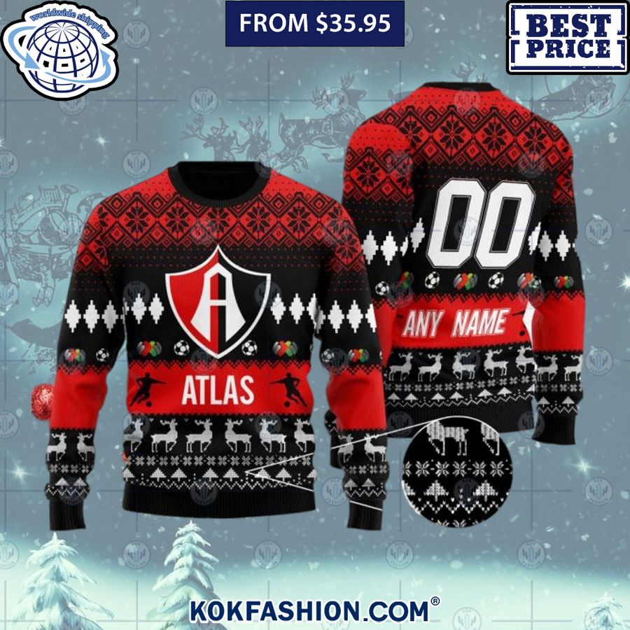 liga mx atlas custom sweater 1 281 Kokfashion.com