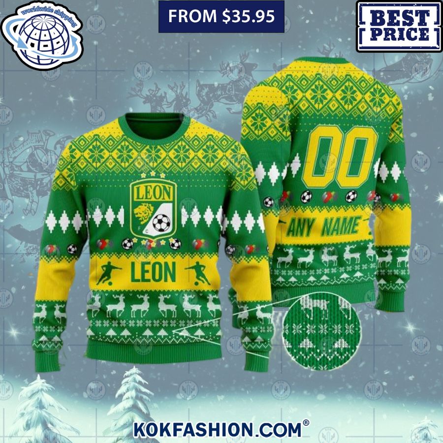 liga mx club leon custom sweater 1 208 Kokfashion.com