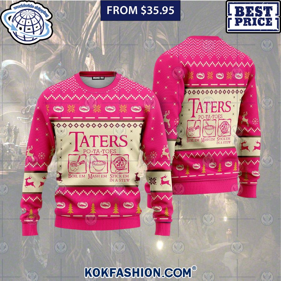 lotr potatoes taters ugly christmas sweater 3 629 Kokfashion.com