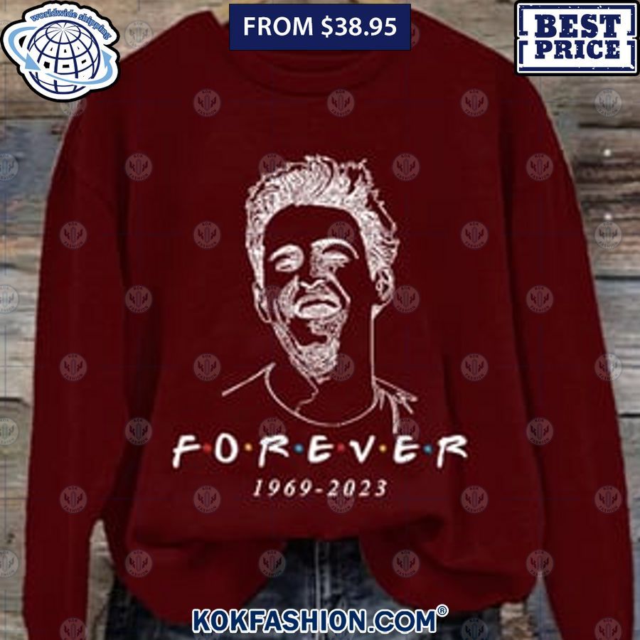 rip chandler bing matthew perry friends forever sweatshirt 8 184 Kokfashion.com