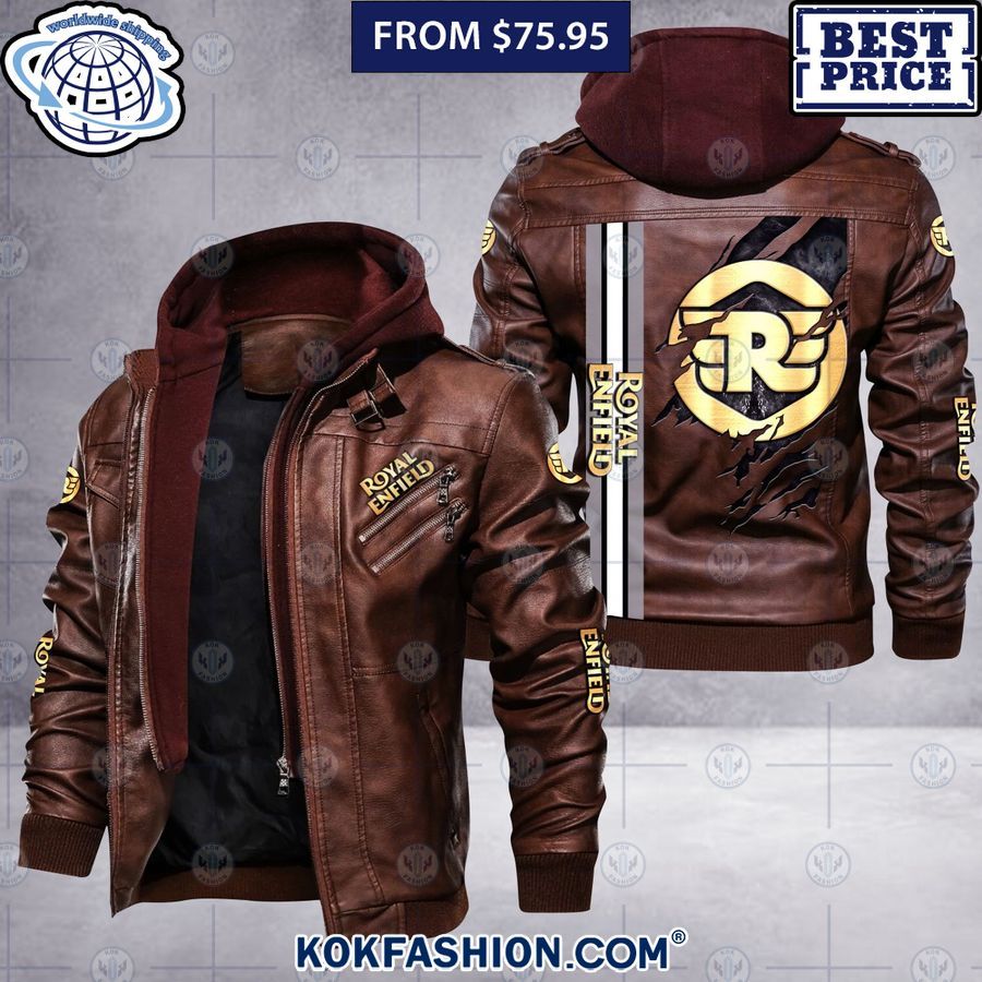 royal enfield leather jacket 2 495 Kokfashion.com