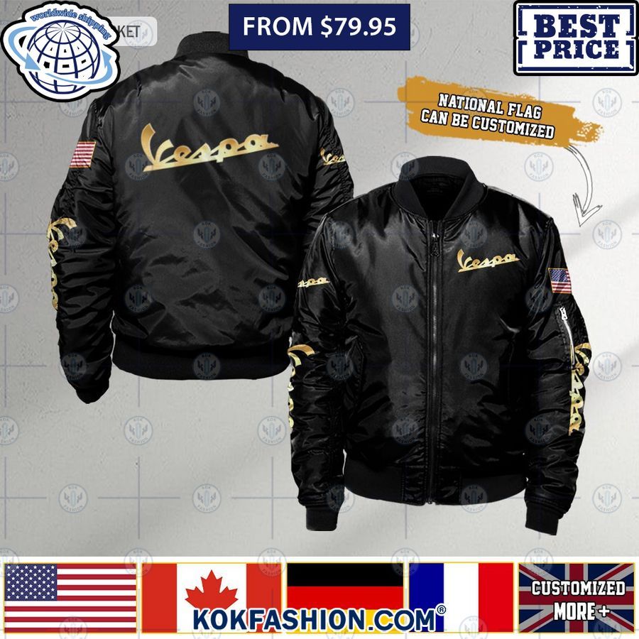 vespa custom national flag bomber jacket 1 765 Kokfashion.com