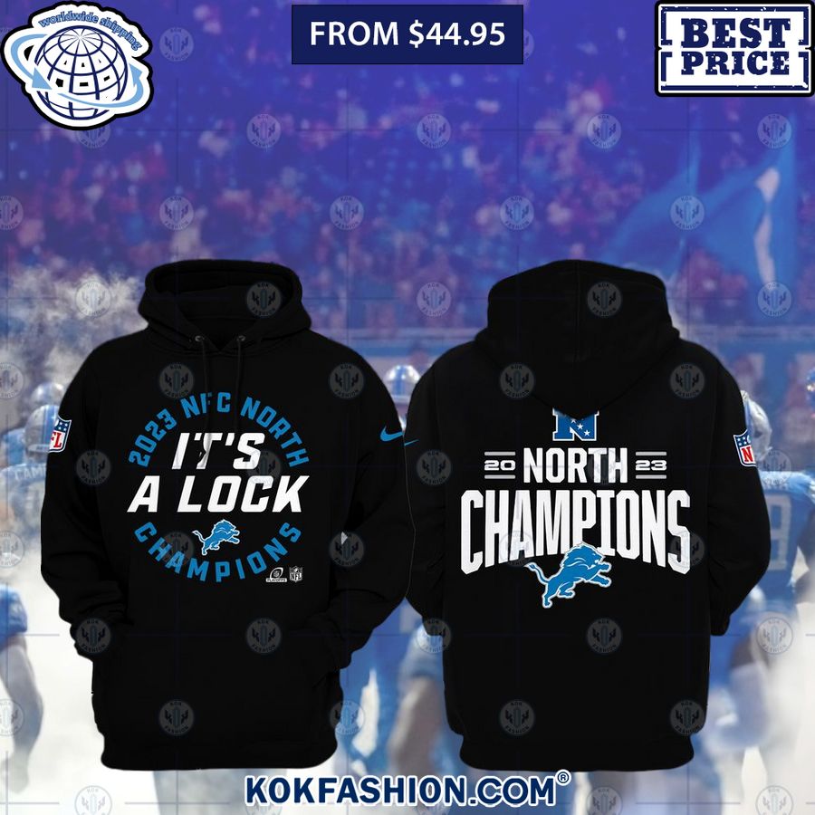 Detroit Lions 2023 NFC North Champions Hoodie My friend and partner