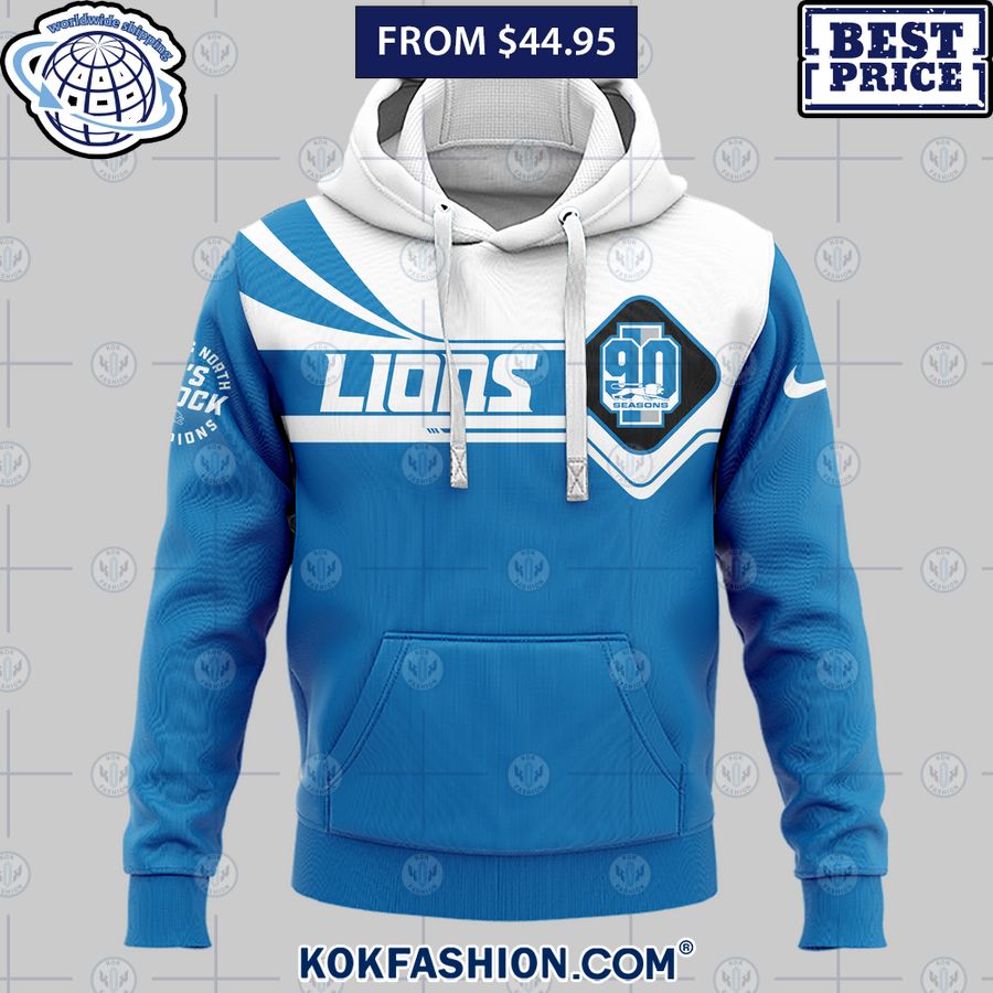 Detroit Lions 90 Seasons 2023 NFC North Champions Hoodie Great, I liked it