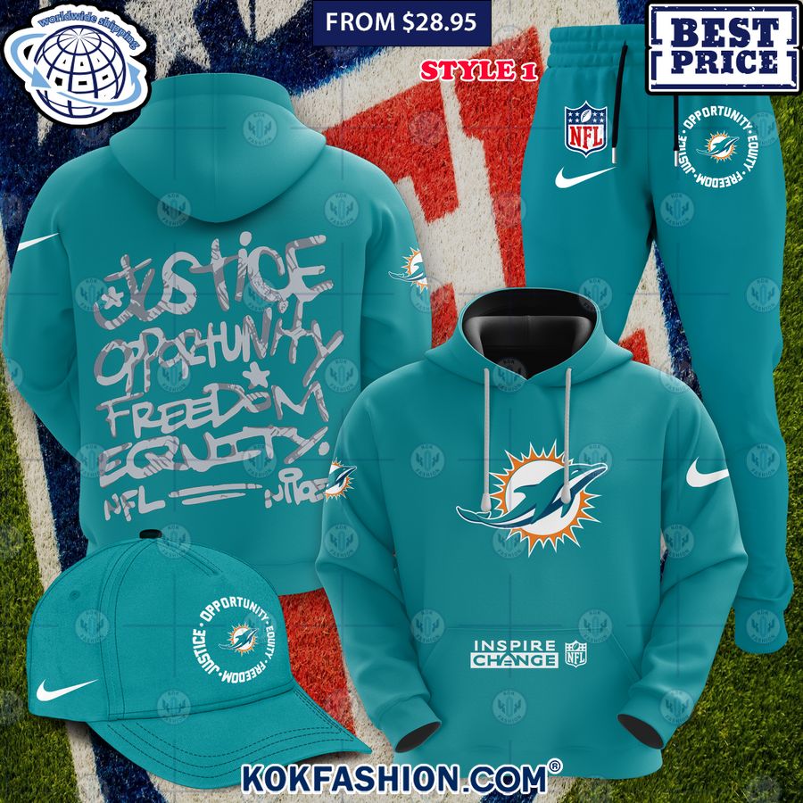 HOT Miami Dolphins Justice Inspire Change Shirt Selfie expert