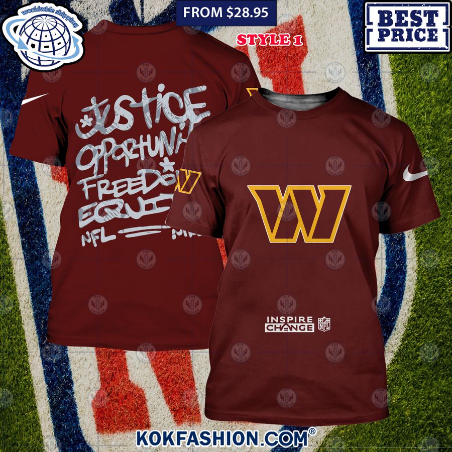HOT Washington Football Team Justice Inspire Change Shirt Gang of rockstars