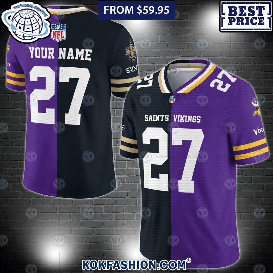 House Divided Mix Team Jersey CUSTOM Football Jersey Awesome Pic guys