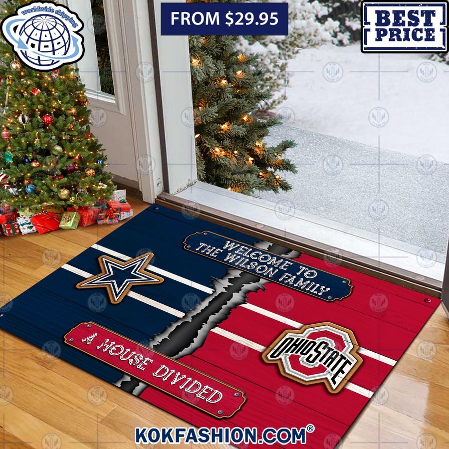 House Divided Wellcome To CUSTOM Team Doormat My friends!