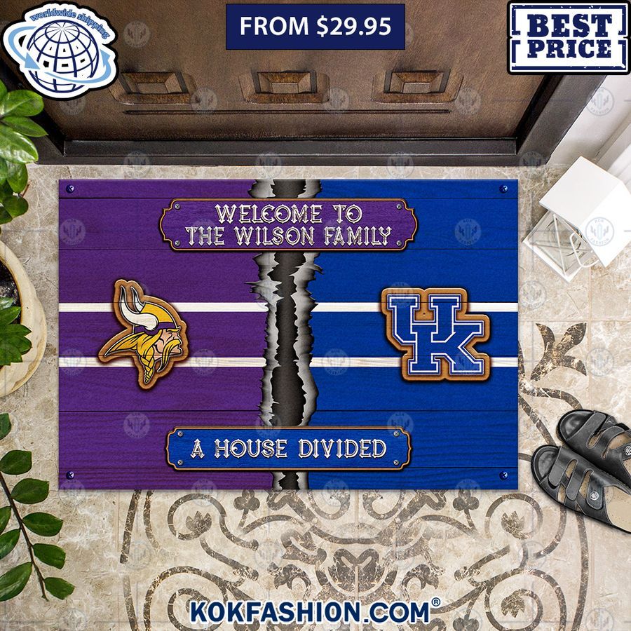 House Divided Wellcome To CUSTOM Team Doormat Cool look bro