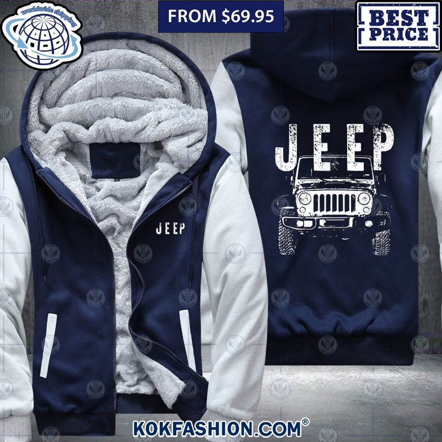 Jeep Car Fleece Hoodie You guys complement each other