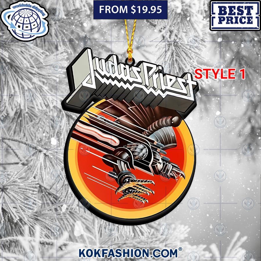 Judas Priest Band Christmas Ornament Which place is this bro?